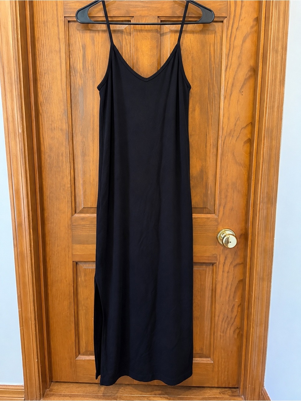 Fabletics Black Slip Maxi Dress